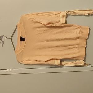 Baby pink soft thin 3/4 sleeve top